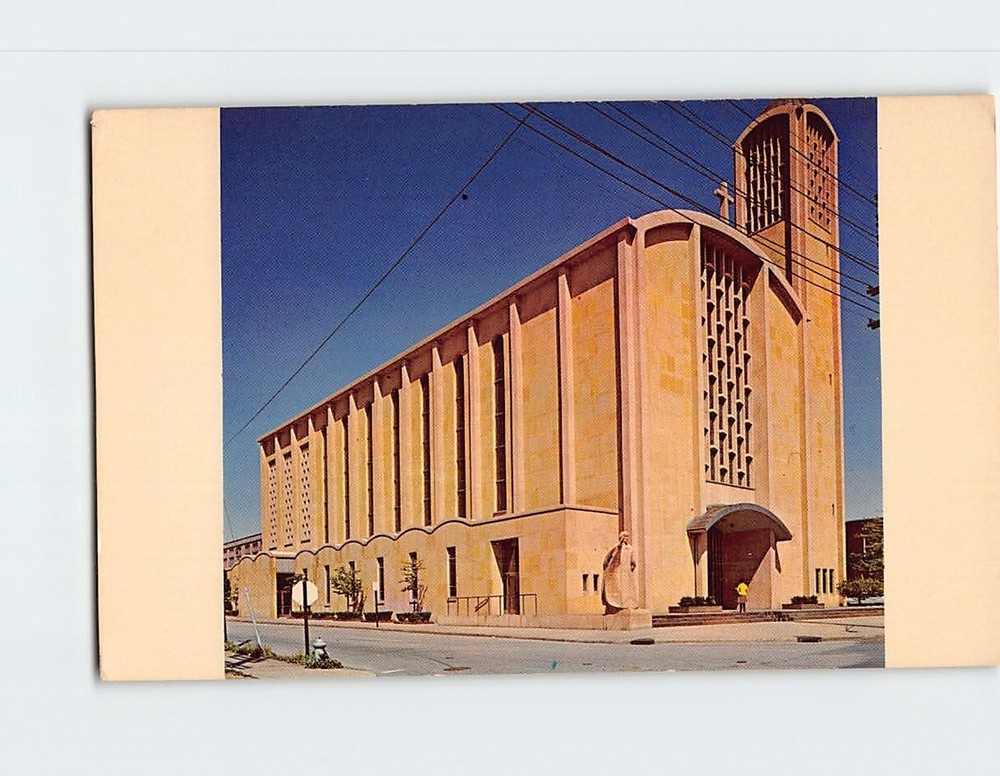 Postcard St. Columba's Cathedral Youngstown Ohio USA