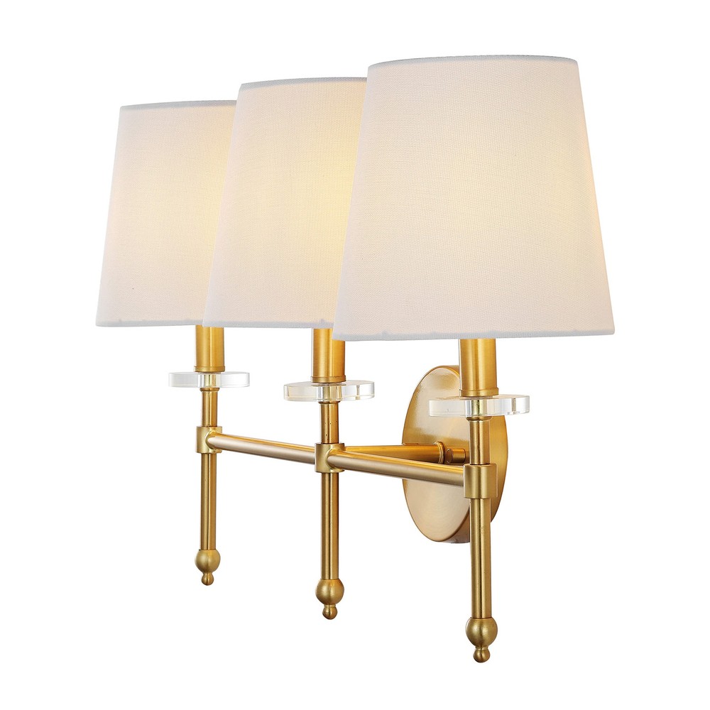 Jonathan Y Olivia 23-Inch 3-Light Modern Midcentury Iron LED Vanity Light
