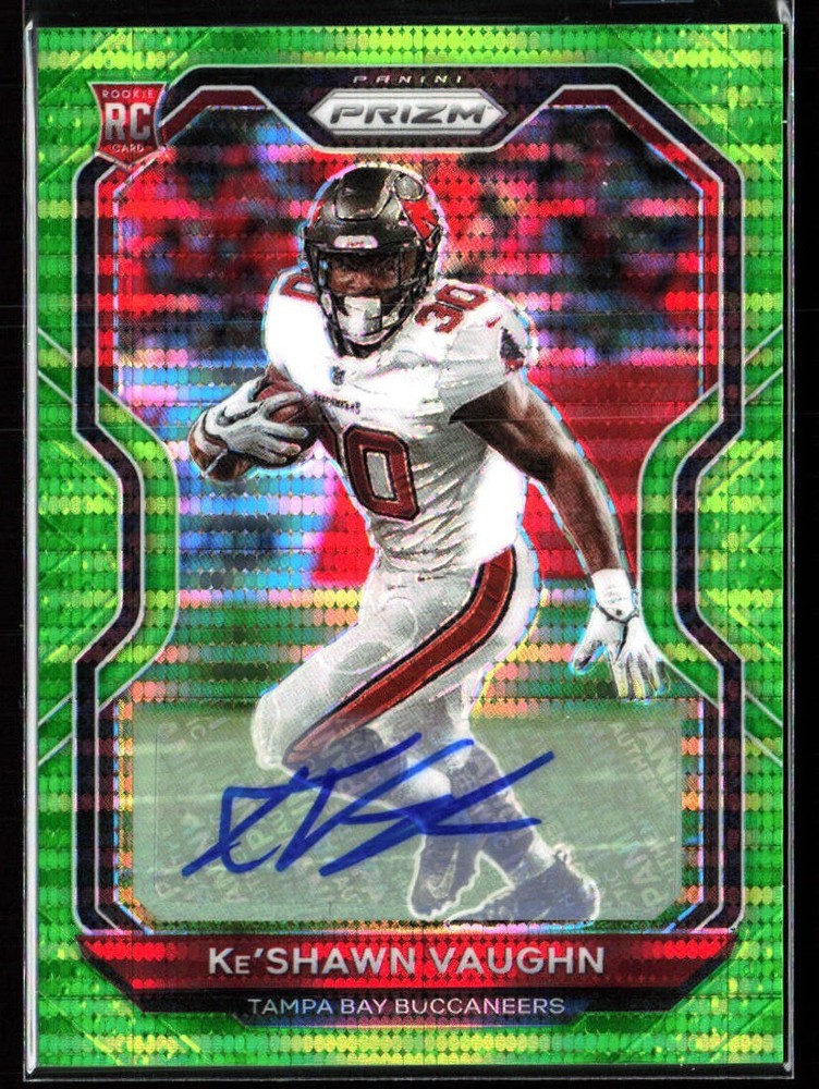 2020 Green Pulsar Prizm RC AUTO Ke'shawn vaughn Tampa Bay #320