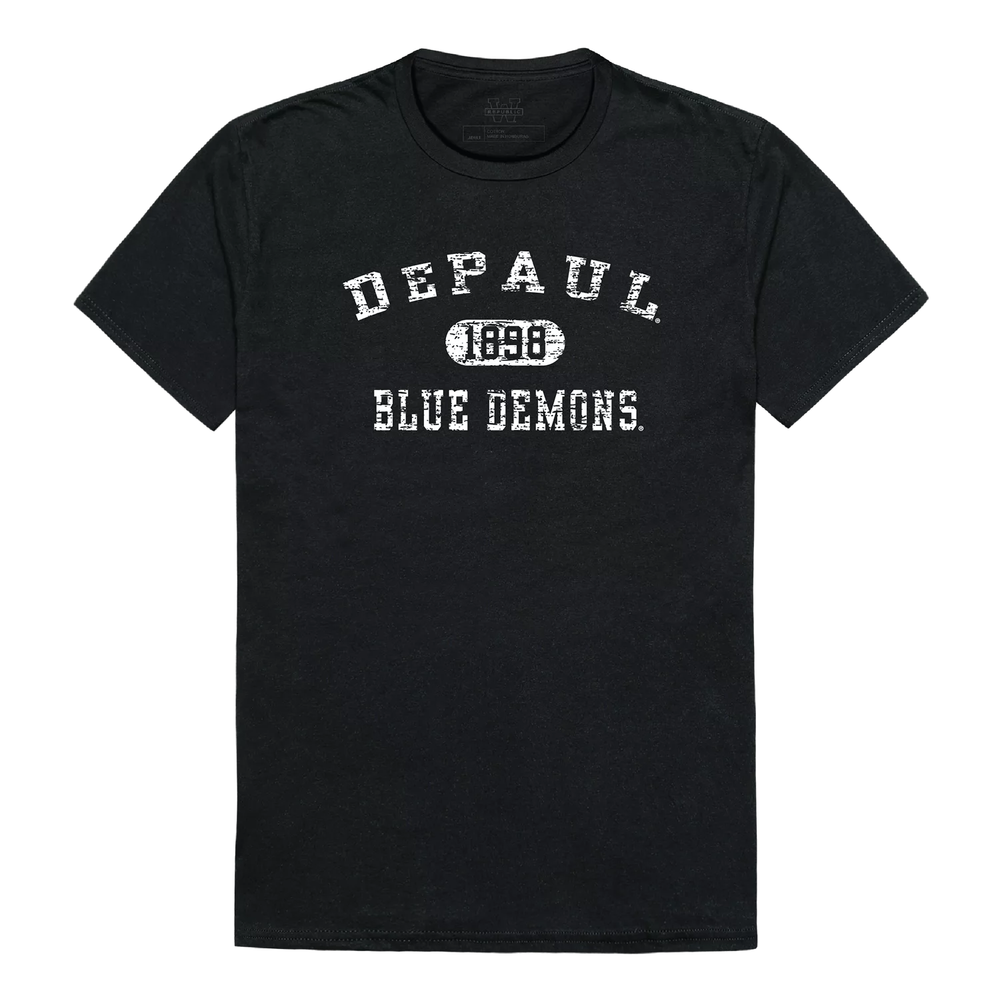 DePaul Blue Demons NCAA Distressed Arch Vintage College T-Shirt