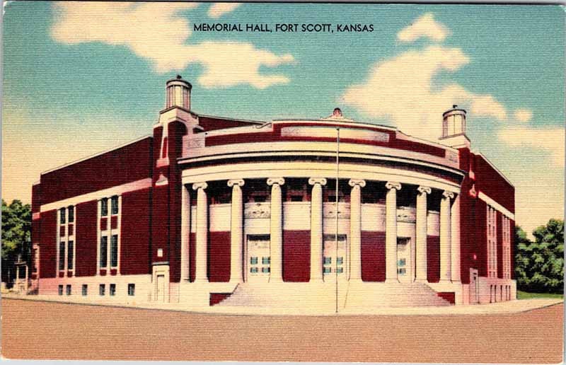 Postcard BUILDING SCENE Fort Scott Kansas KS m/09 AM2822