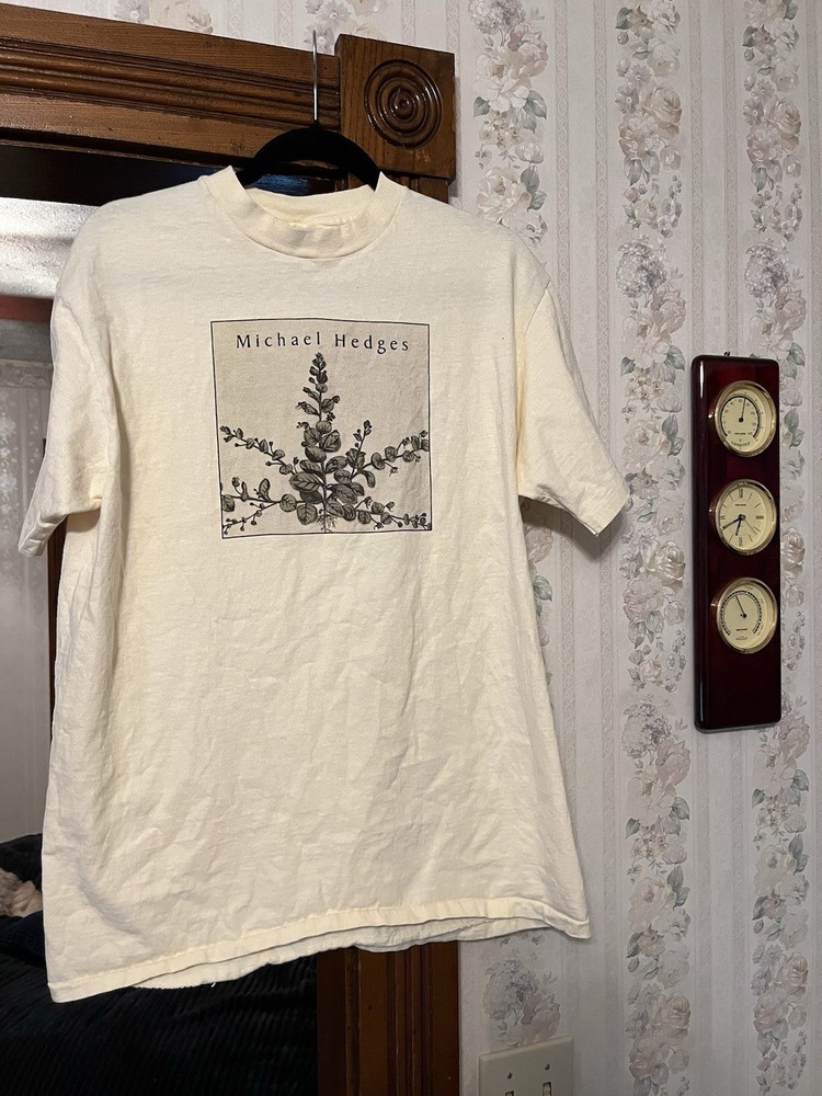 Vtg 90s Michael Hedges Band Shirt XL Concert Tour Rock Indie Alternative Music