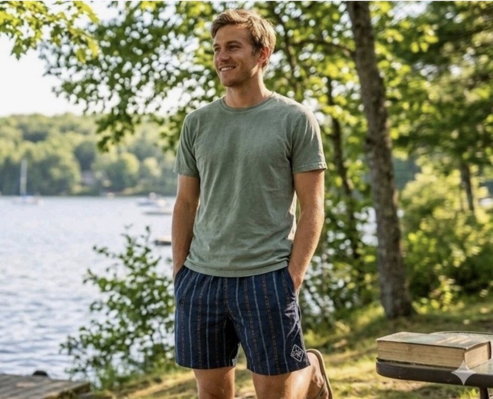 prAna Mens Indio Heritage Short Stormy Night Relaxed 4