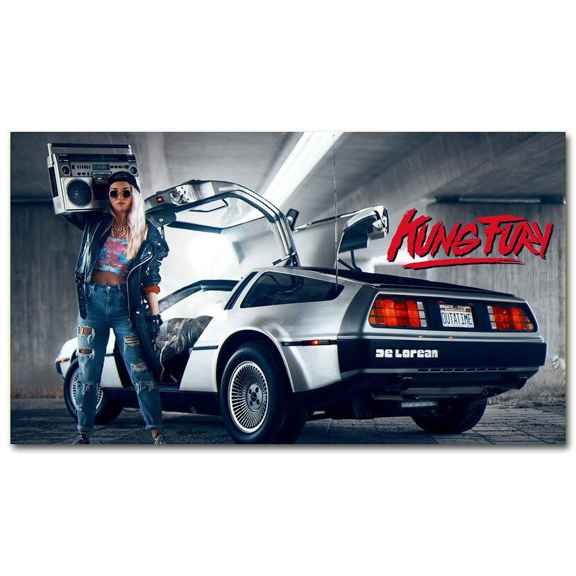 81202 Kung Fury Action Comedy Cult Fighting Crime Wall Print Poster US