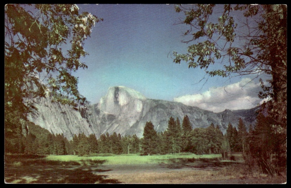 Half Dome Yosemite National Park CA Union 76 Gasoline Vintage Postcard