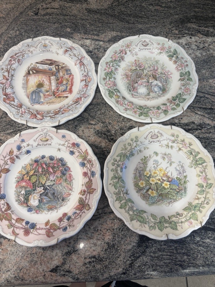 Royal Doulton Four Seasons Brambly Hedge Plate Collection
