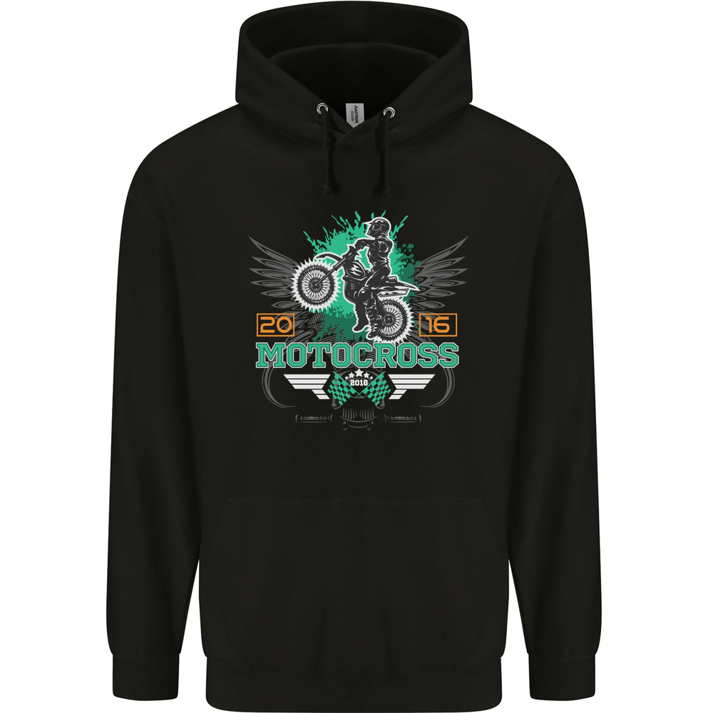 Motocross 2016 Motorbike Motorcycle Mens 80% Cotton Hoodie