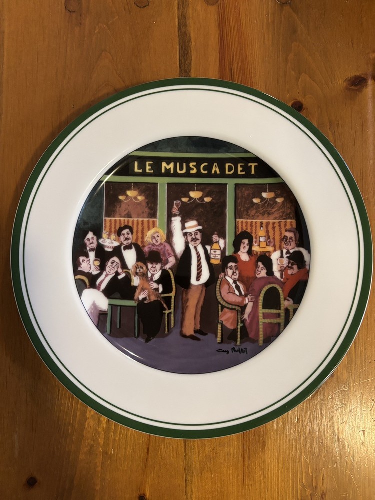 5 x Williams-Sonoma Guy Buffet Les Cafe Dinner Plates Set of 5 , 11
