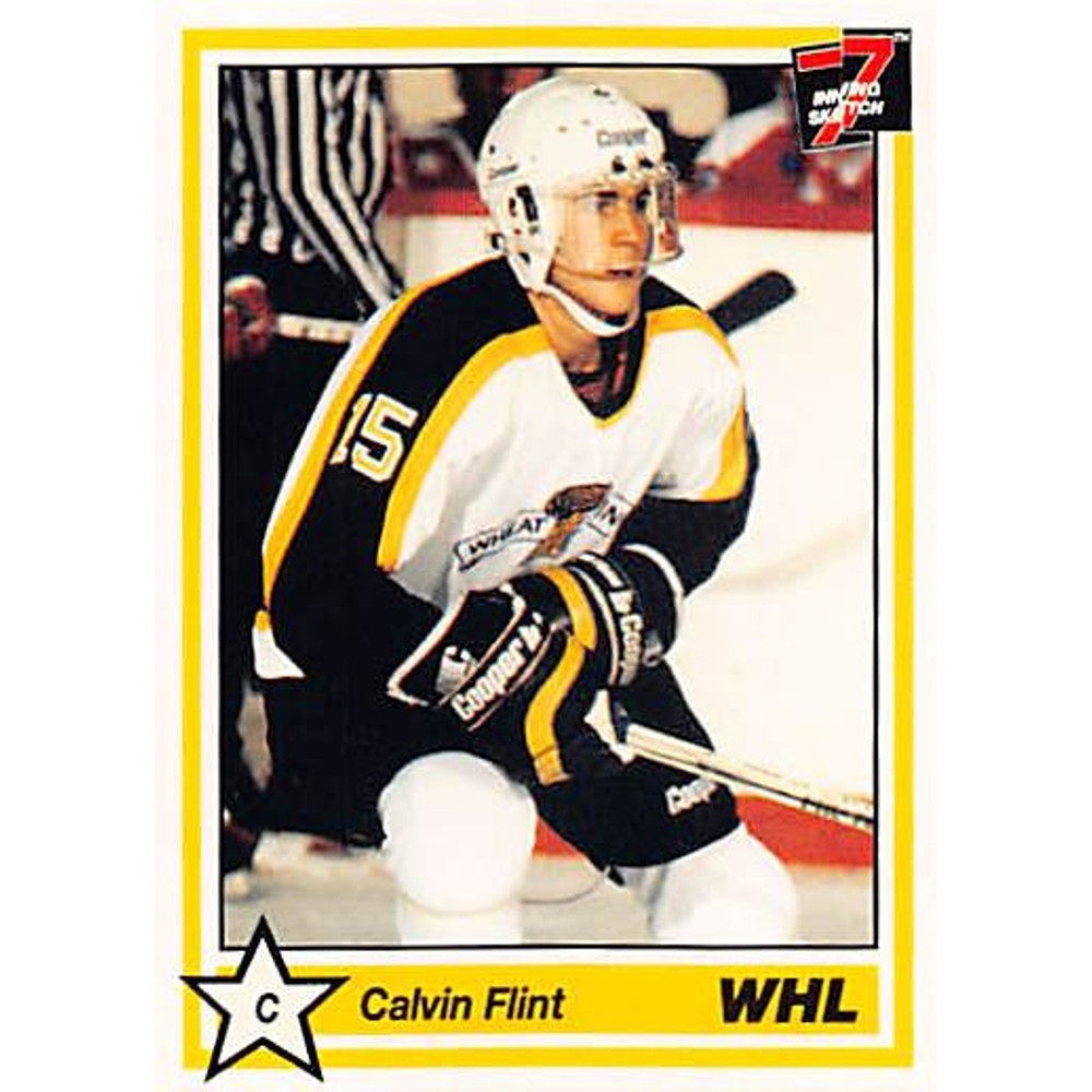 1990-91 7th Inning Sketch WHL #232 Calvin Flint
