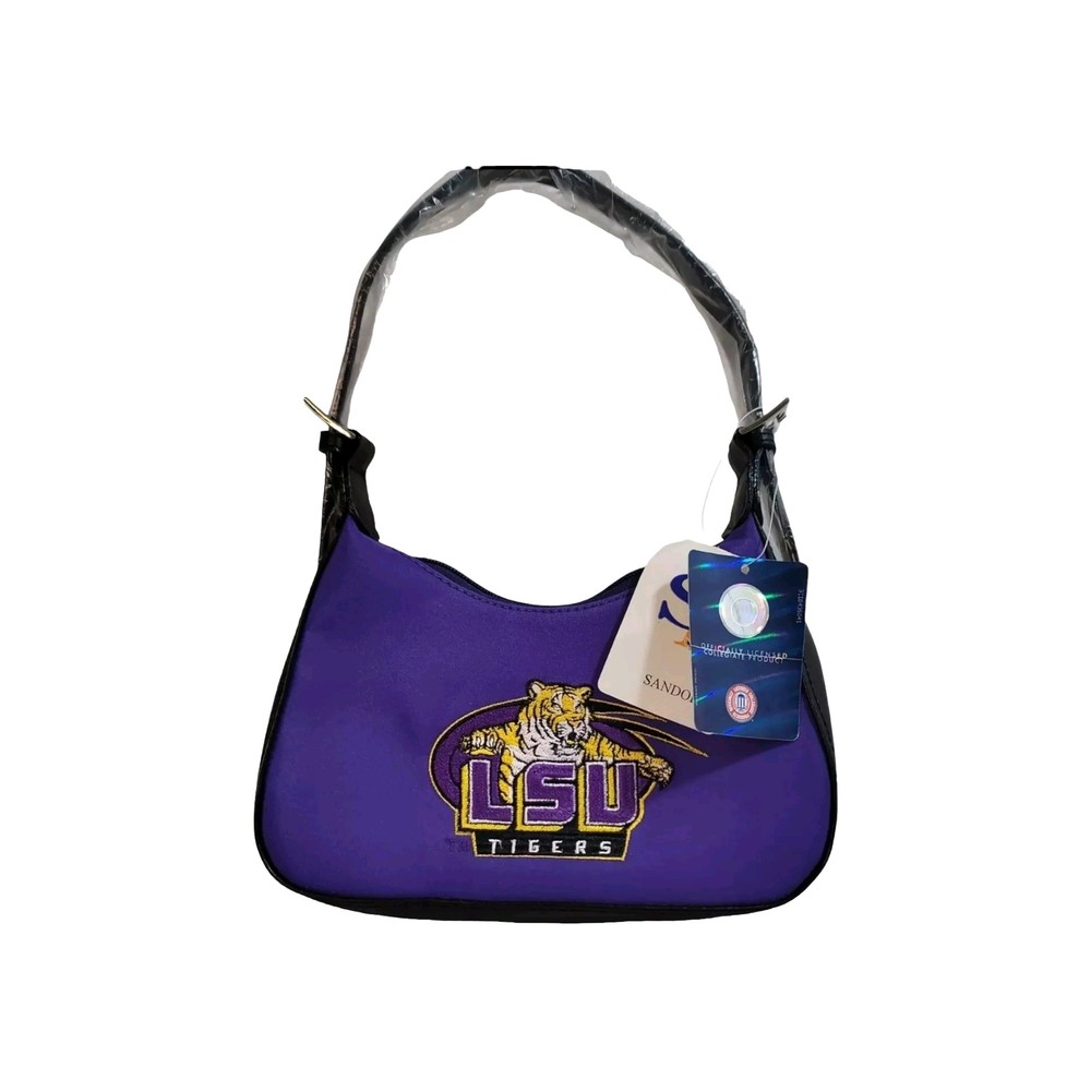 NWT Sandol NCAA LSU Tigers Purple & Gold Purse New