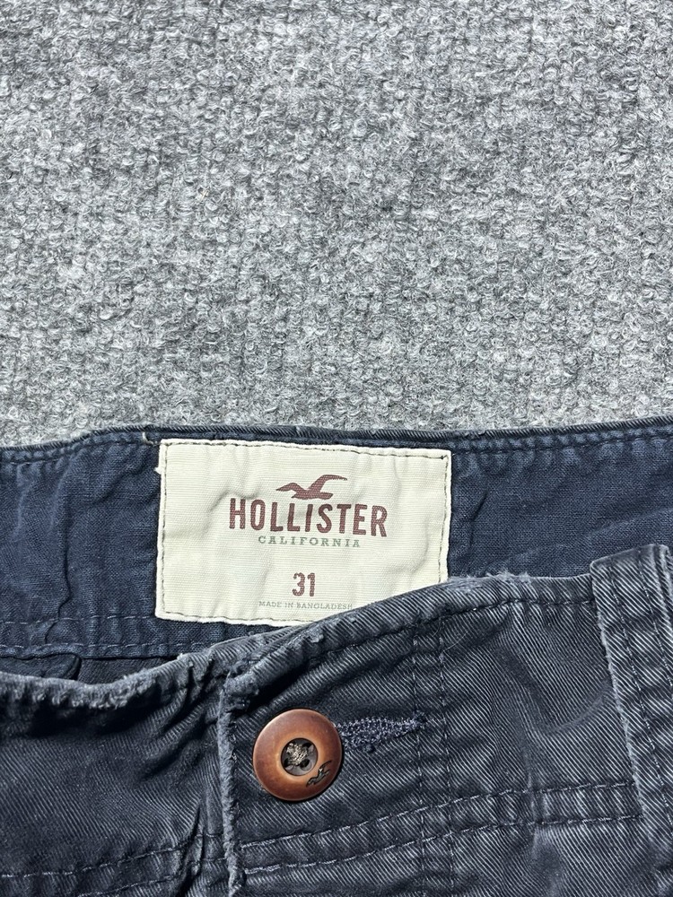 Vintage Hollister Y2K Navy Blue Chunky Cargo Shorts Size 32