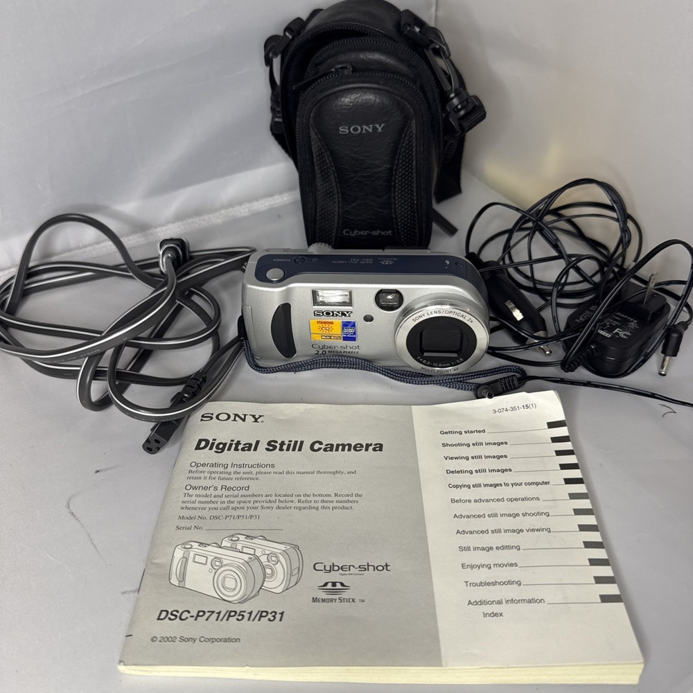 Sony Cybershot DSC-P71 3.2MP Digital Camera with 3x Optical Zoom  