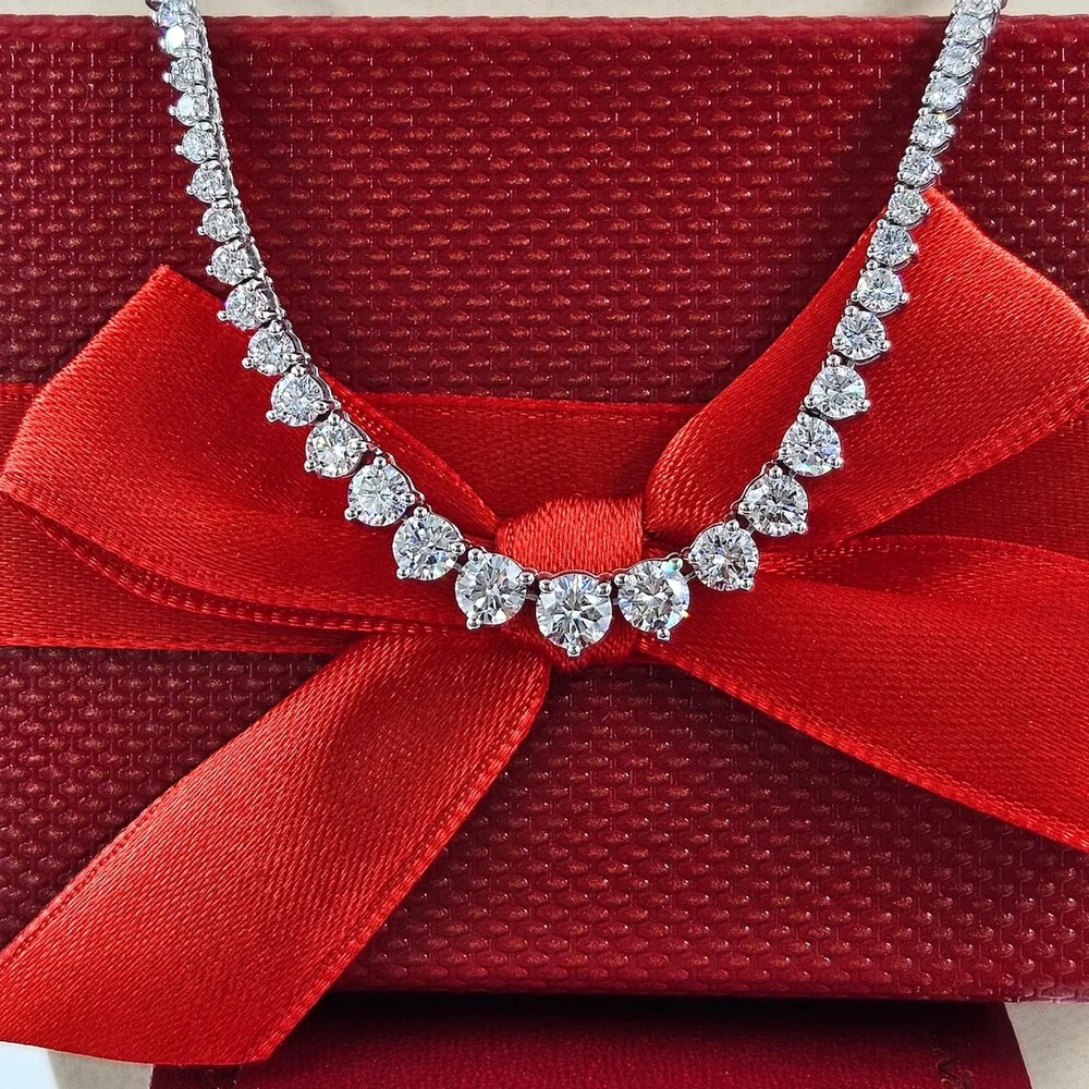 18CT Men's Diamond Tennis Necklace 18