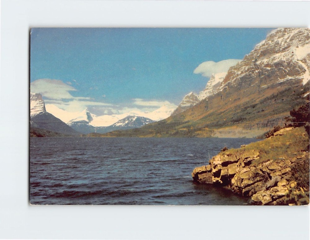 Postcard St. Mary Lake Glacier National Park Montana USA