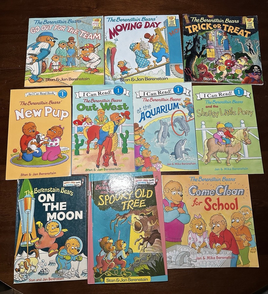 Berenstain bears Lot Of 10 Vintage And Current Books  First Time Stan & Jan