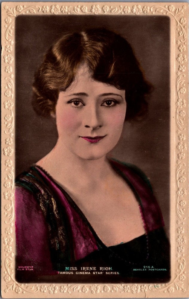 Irene Rich Goldwyn Film Star Real Photo Postcard J. Beagles UK 1920s Actress