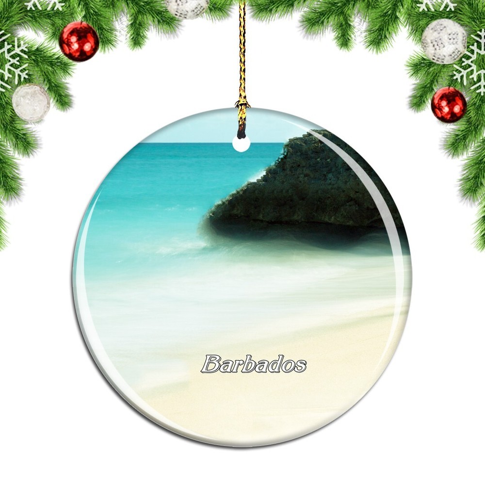 Barbados Christmas ornament city travel souvenir