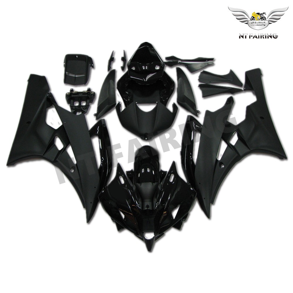 CA Stock Injection Matt Black Plastic Fairing Fit for Yamaha YZF R6 2006 2007