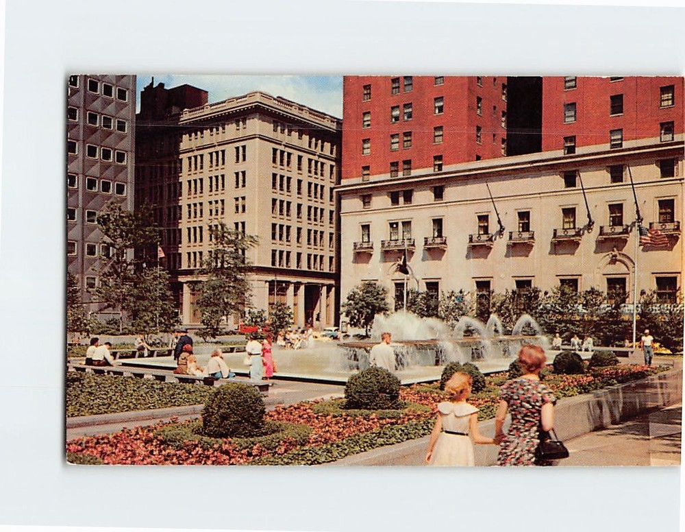 Postcard Mellon Square Pittsburgh Pennsylvania