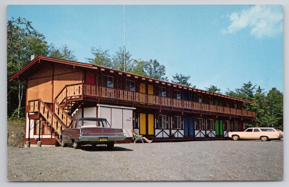 Greenwood Motel Greenville Jct. Maine Vintage Postcard Moosehead Lake Ski Area