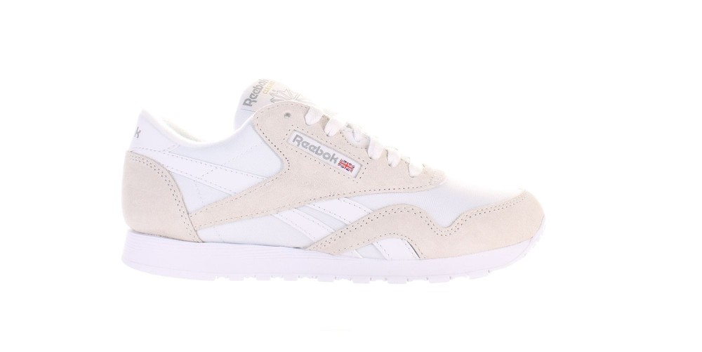 Reebok Womens Classic Nylon White Running Shoes Size 7 Style 7810421