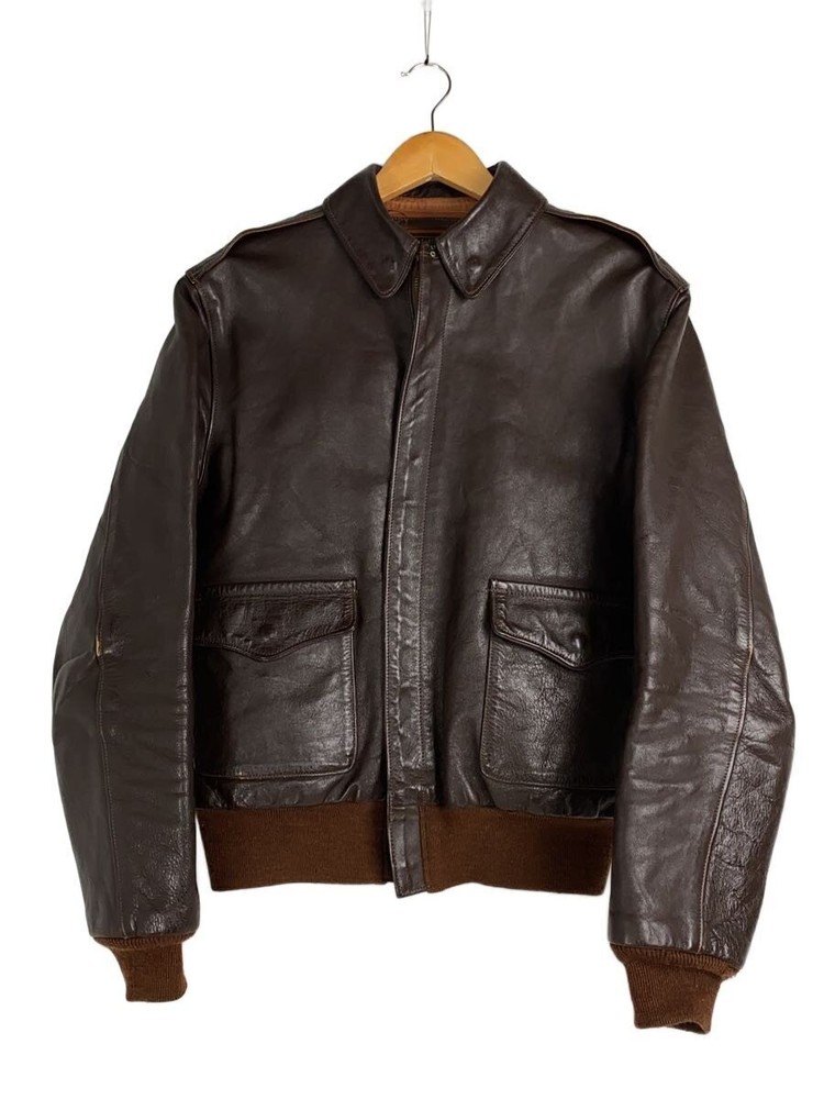 Toys Mccoy A-2/Flight Jacket/40/Leather/Brown/30-1415 30101
