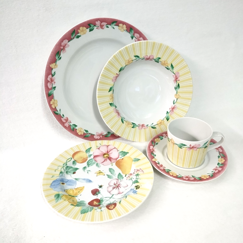 Pfaltzgraff Atmosphere 5-Piece Place Setting for Grandma’s Kitchen