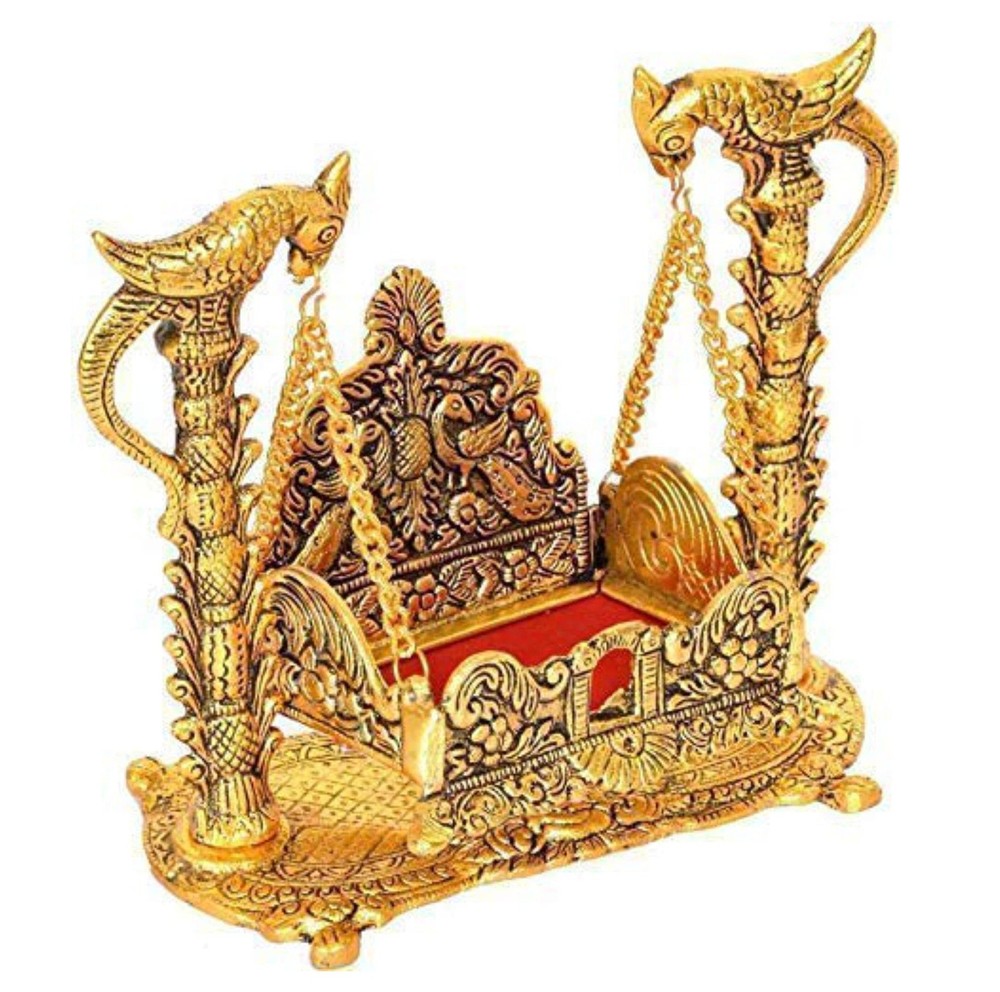 WC_Jhula for Krishna Balgopal jhula for laddu Gopal - Metal Swing for Hindu G...