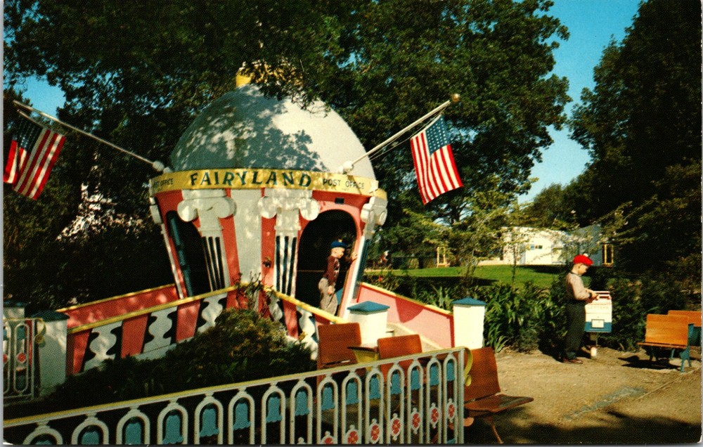 Post Office Children's Fairyland Oakland California Vintage Postcard