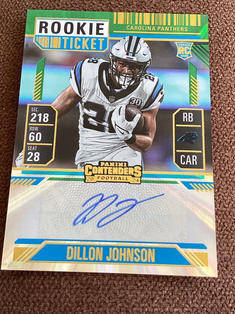 2024 Panini Contenders Rookie Ticket Auto Variation Dillon Johnson #151 (AU, RC)