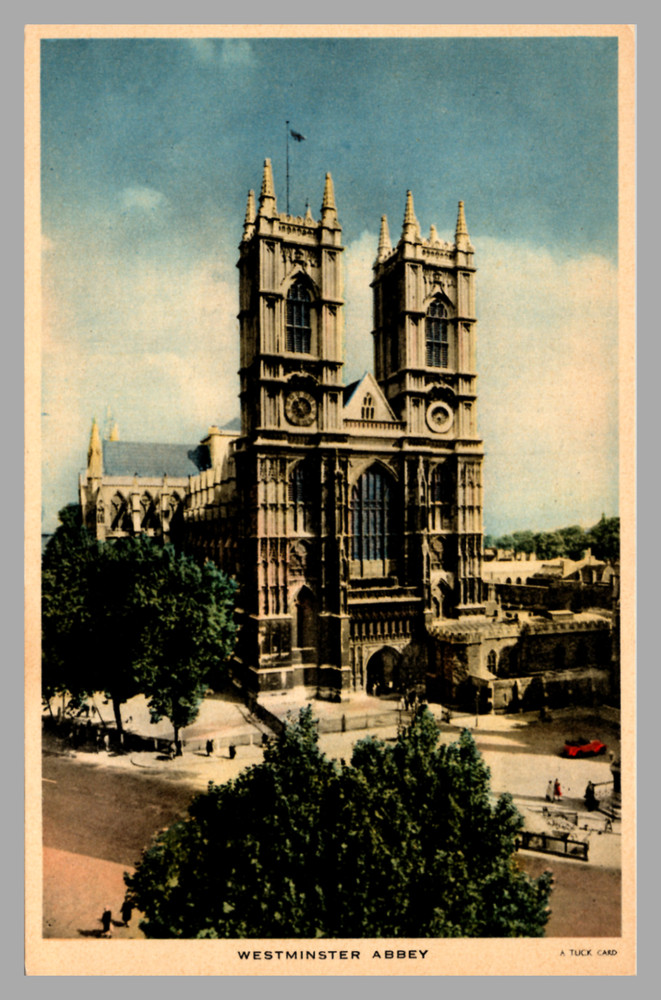 Westminster Abbey London England Raphael Tuck and Son c.1930 UNP Postcard