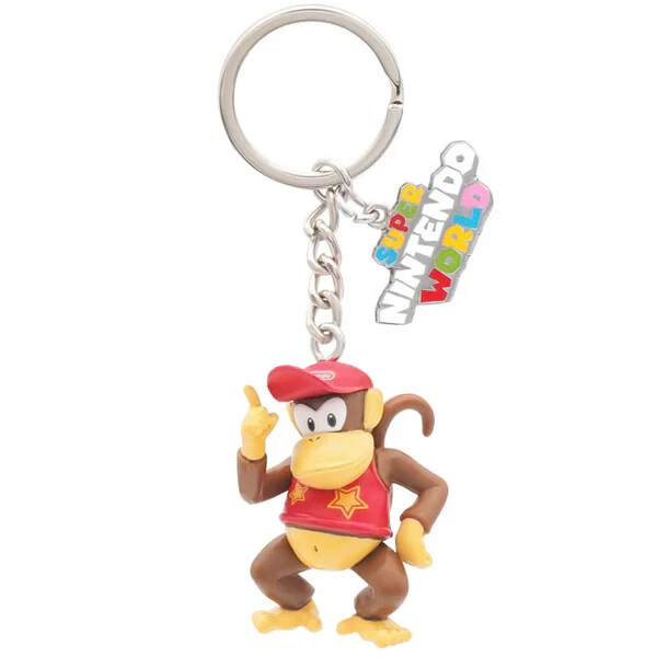 [Universal Studios] Super Nintendo World Diddy Kong Keychain From JP NEW