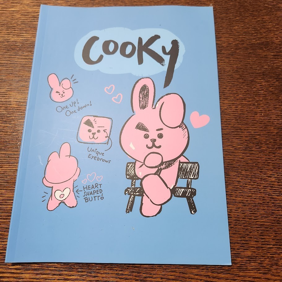 BT21 Cooky Notebook from South Korea.