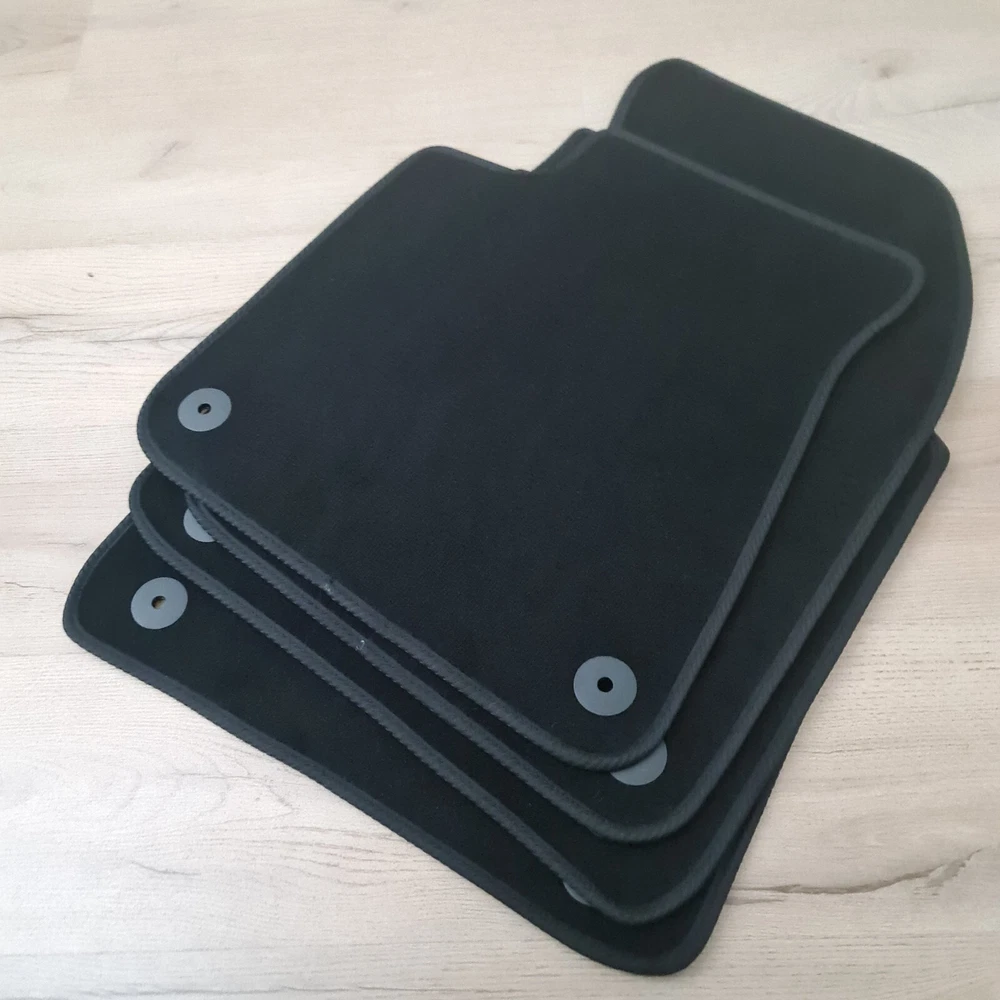 For Audi A6 C6 Car Floor Mats Velour Waterproof Carpet Black Liners All Season