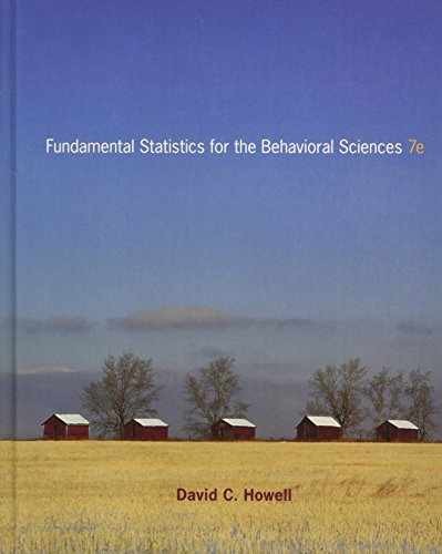 Fundamental Statistics for the - Hardcover, by Howell David C. - Acceptable