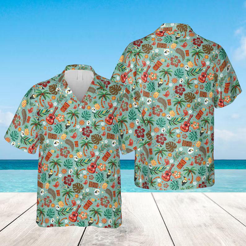 Hawaii Shirt Aloha Summer Beach Vacation Men Women Tropical
