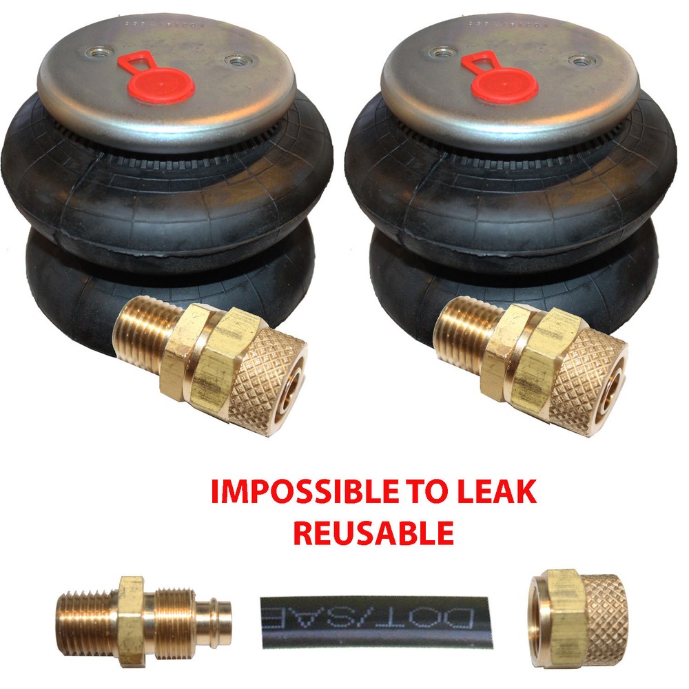 Air Ride Suspension 2 DeNominator-I 2600lb Air Bags 1/2