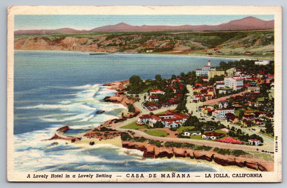 Casa de Manana La Jolla California, A Lovely Hotel In A Lovely Setting Postcard