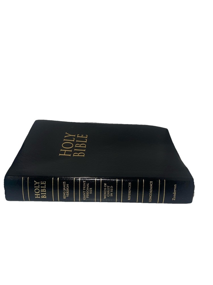 Holy Bible KJV Zondervan Giant Print Concordance Reference Red Letter Black