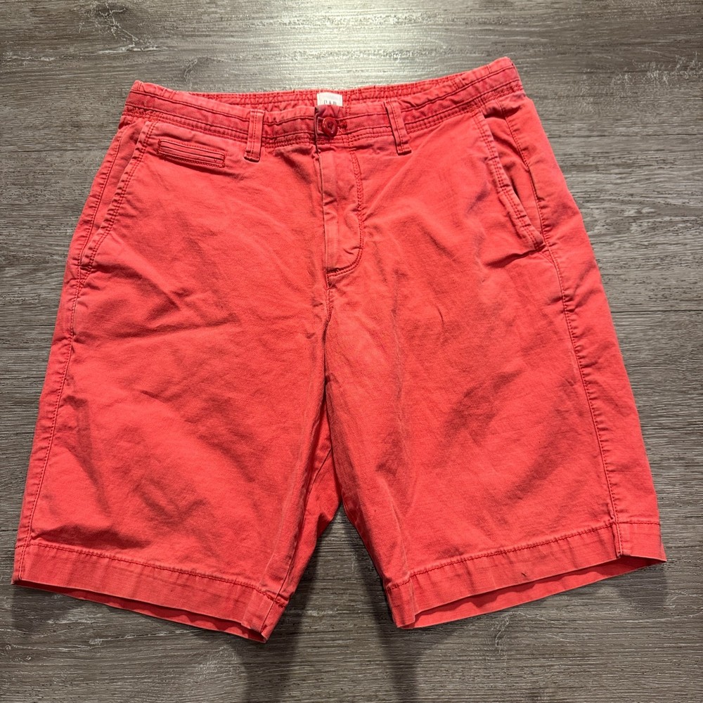 GAP Shorts Mens 30 Pink Cotton Chino Adult 10