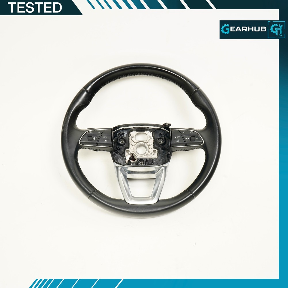 2017-2019 Audi Q7 4M Prestige Steering Wheel - Heated - Leather Black OEM