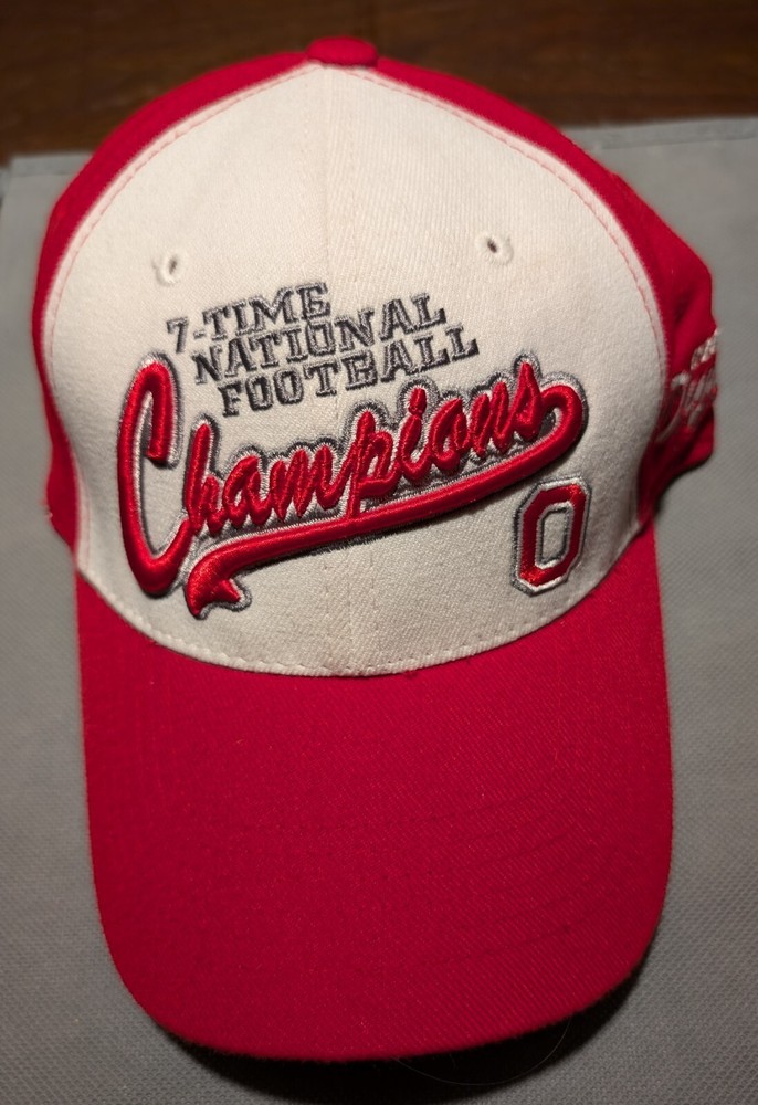 Ohio State Buckeyes 7X National Champions NCAA Flex Fit Cap  