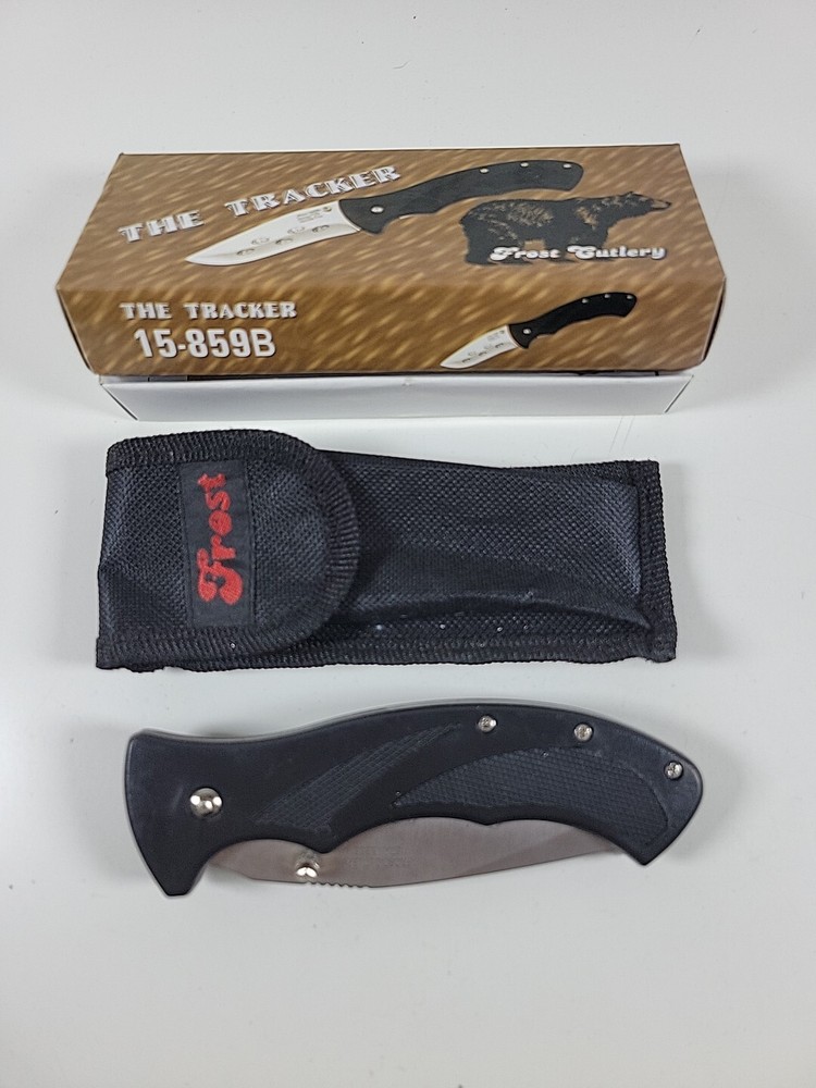 Frost Cutlery Tracker Knife with Sheath Brand New