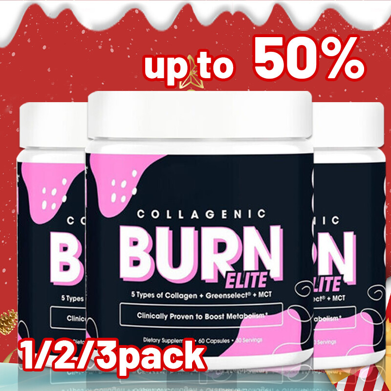 1-3PCS Collagen Peptides Thermogenic Fat Burner with Collagenic Burn Elite  