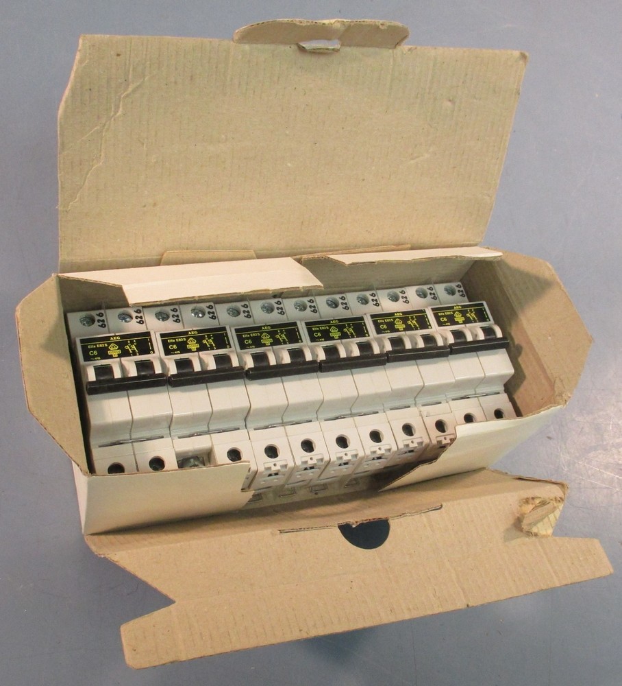 AEG Elfa E82S C6 Miniature Circuit Breaker 277/480V 2 Pole 6A E82S-C6 Box of 6