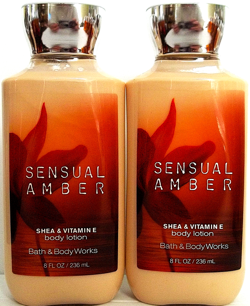 Bath & Body Works Shea & Vitamin E Lotion Sensual Amber - 8 oz.