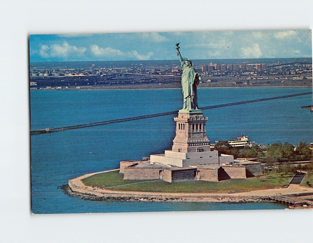 Postcard Statue of Liberty National Monument Liberty Island New York USA