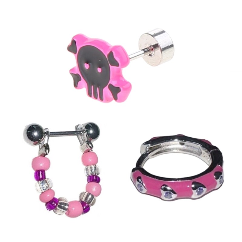 Y2K Alloy Ear Studs Perfect for Weddings Parties and Daily Wear