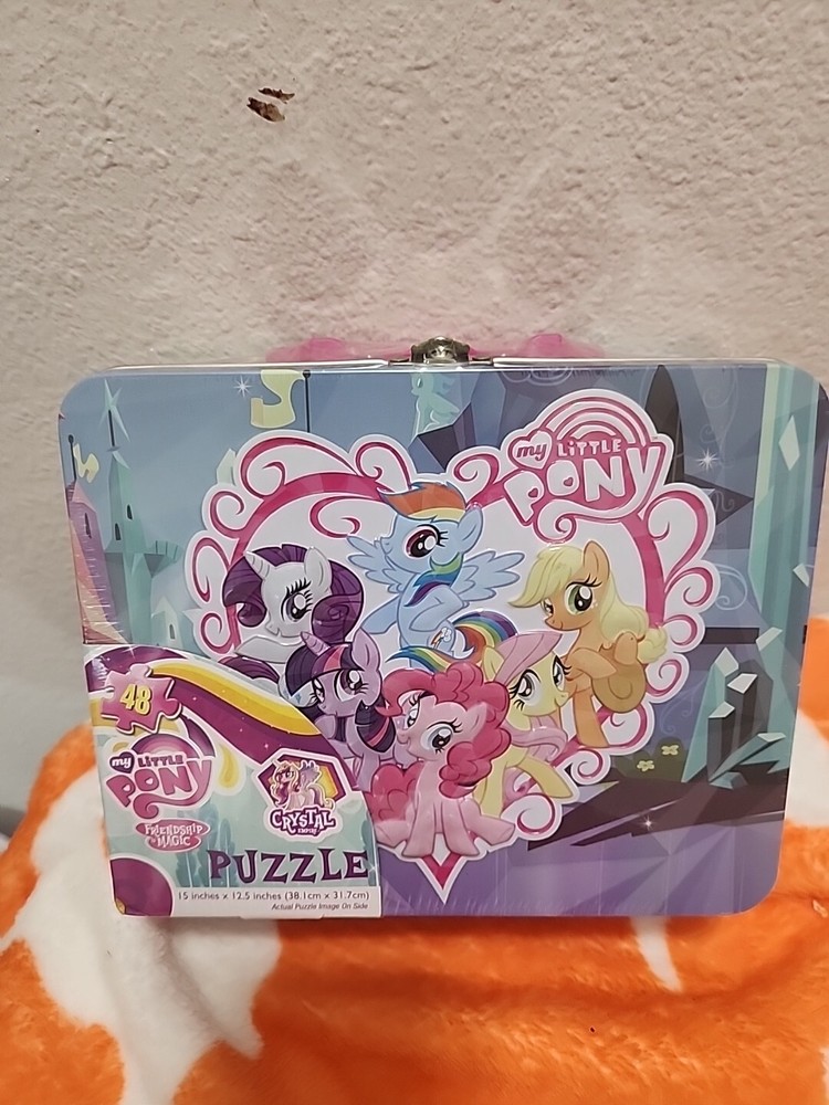 My Little Pony Crystal Empire Metal Lunch Box With 48 Piece Jigsaw Puzzle New