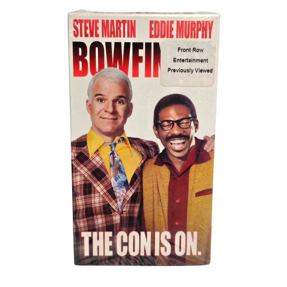 Bowfinger VHS Tape Sealed Blue Reels 1999 Steve Martin Eddie Murphy Comedy
